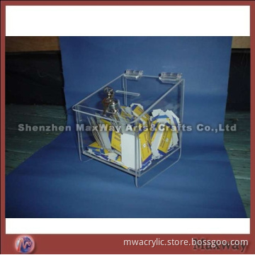 Floorstanding Cube Water Clear Acrylic Locking Ballot Box/Case
